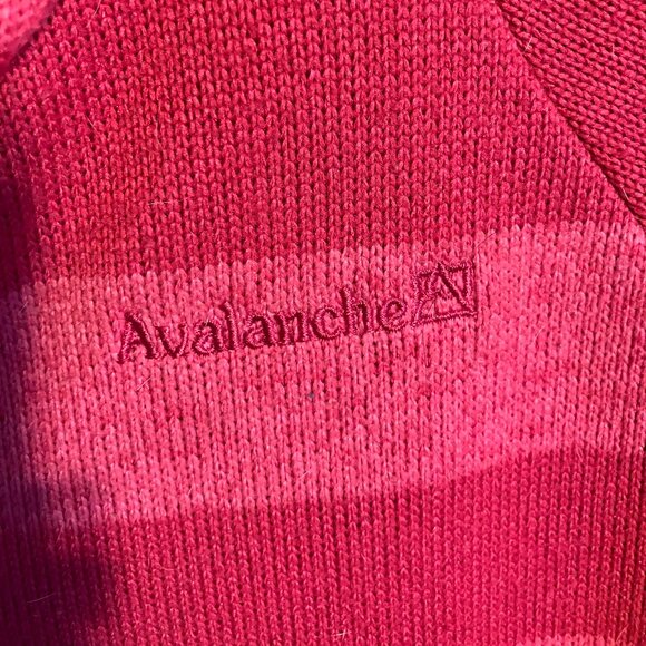 Avalanche women's pink striped fleece hoodie size large - Picture 5 of 8